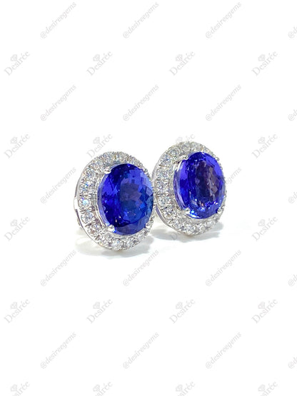 Natural Tanzanites 6.50ct Earrings