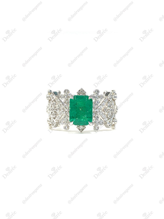 Natural Emerald 1.62ct Ring