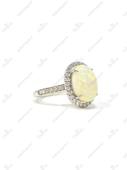 Natural Australian Opal 2.44ct Ring