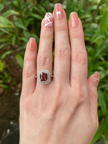 Natural Purplish Pink Tourmaline 1.90ct Ring