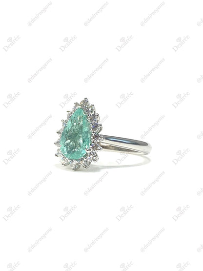Natural Paraiba Tourmaline 1.49ct Ring