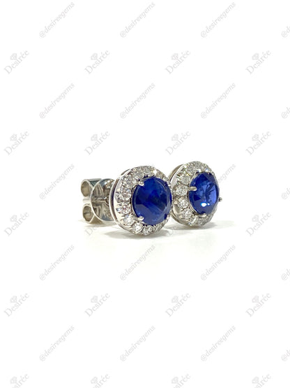 Blue Sapphire 2.00ct Earrings