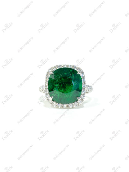 Natural Tsavorite Green Garnet 7.63ct Ring