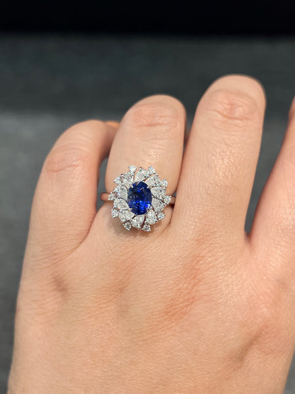 Natural Blue Sapphire 2.25ct Ring