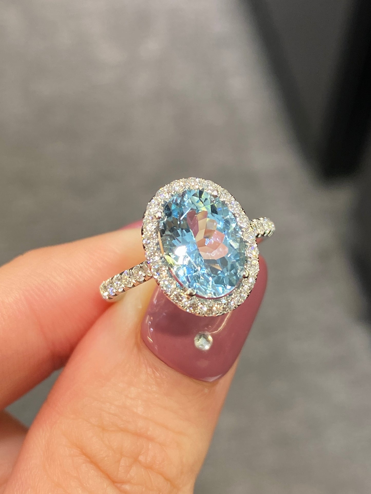 Natural Aquamarine 2.12ct Ring