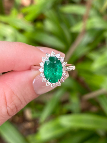 Natural Emerald 1.86ct Ring