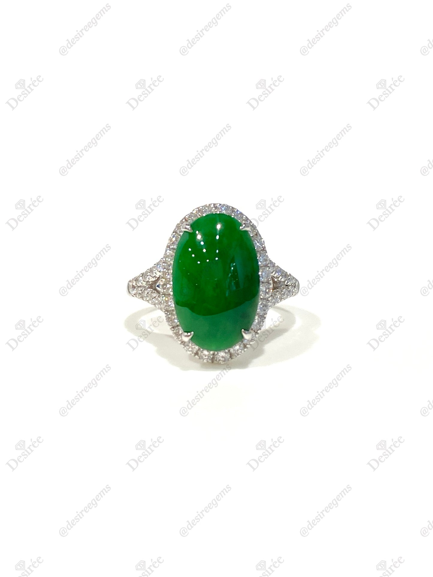 Natural Type A Jadeite Ring