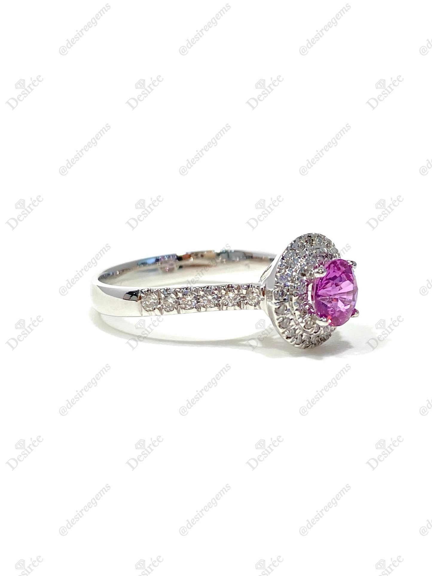 Natural Pink Sapphire 1.05ct Ring