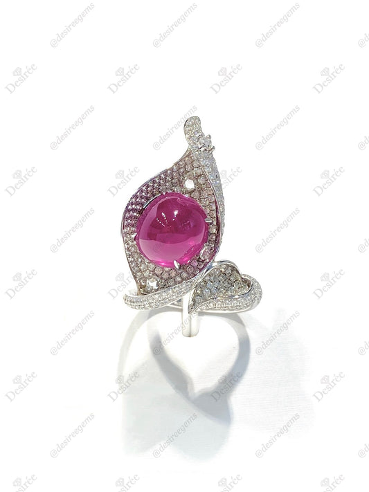 Natural Burmese Ruby 6.70ct Ring
