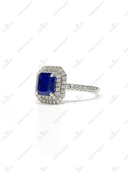 Natural Blue Sapphire 1.35ct Ring