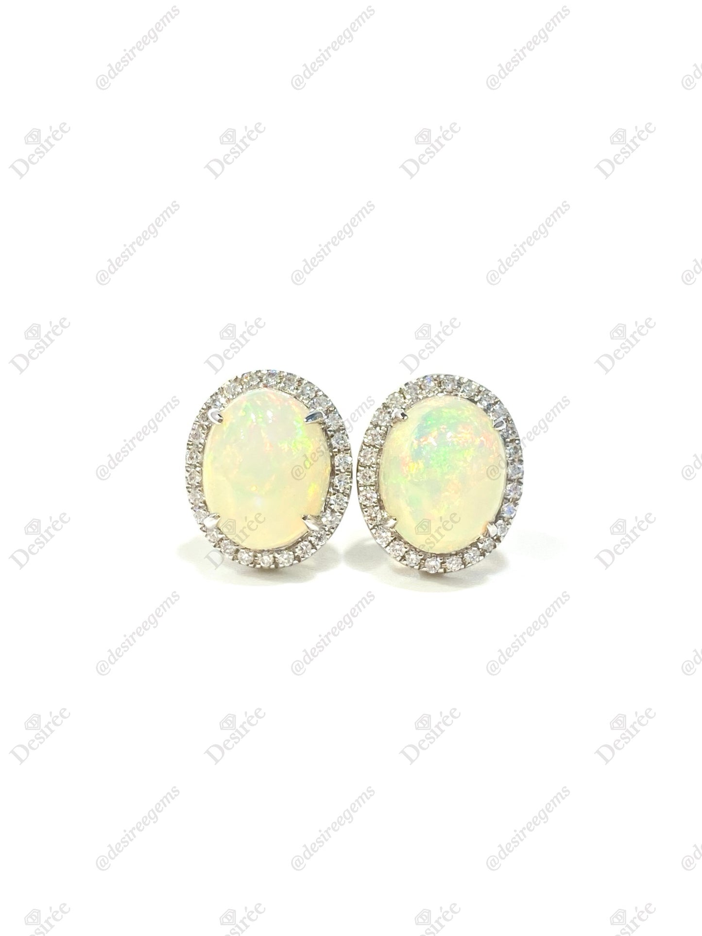 Natural Opal 3.91ct Earrings