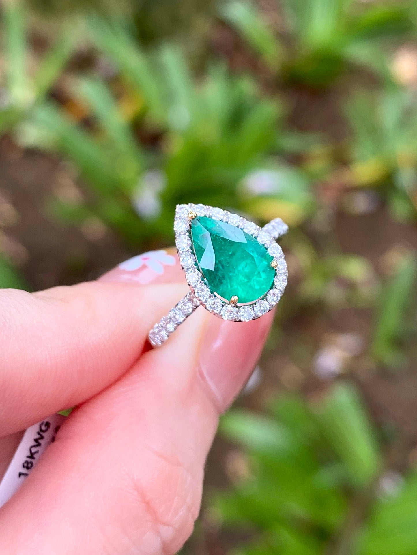 Natural Colombian Emerald 1.68ct Ring