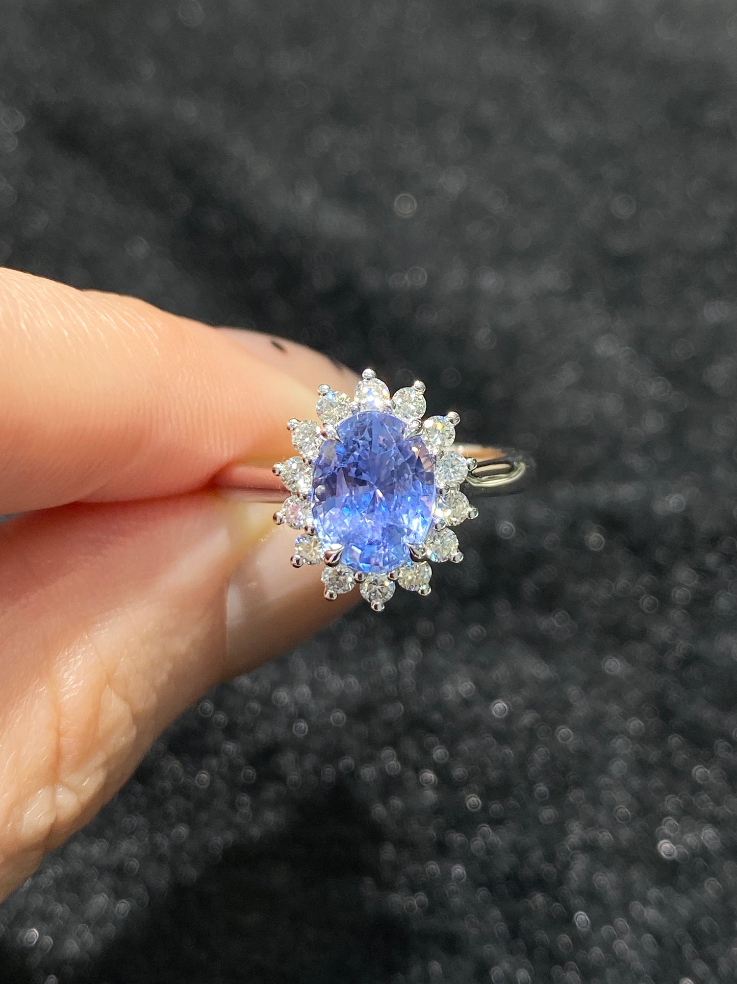 Natural Unheated Blue Sapphire 2.31ct Ring
