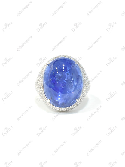 Natural Blue Sapphire 15.52ct Ring