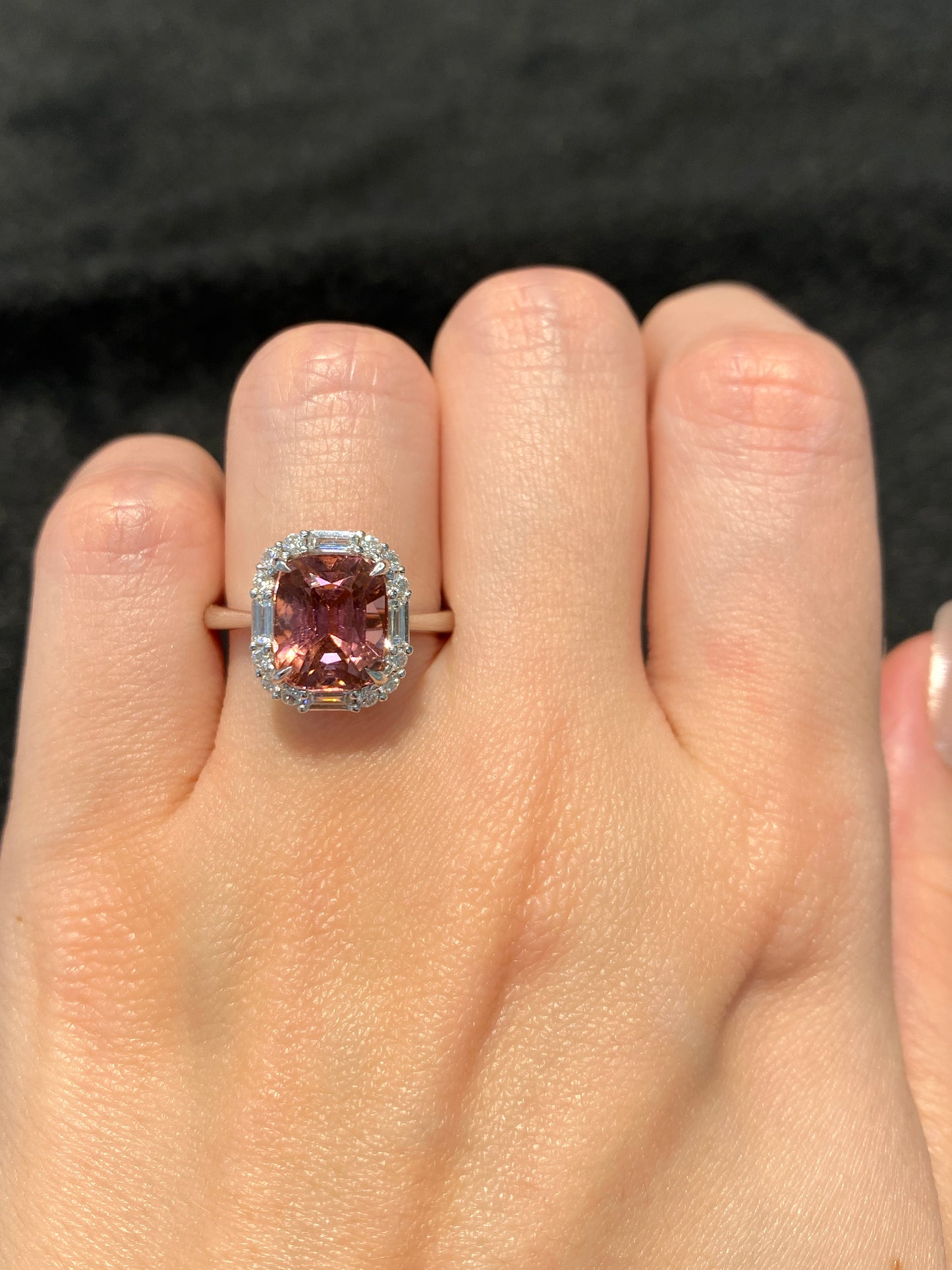 Natural Pink Tourmaline 3.53ct Ring