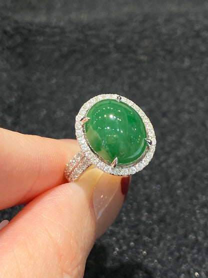 Natural Type A Jadeite Ring