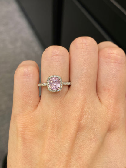 Natural Pink Spinel 1.45ct Ring