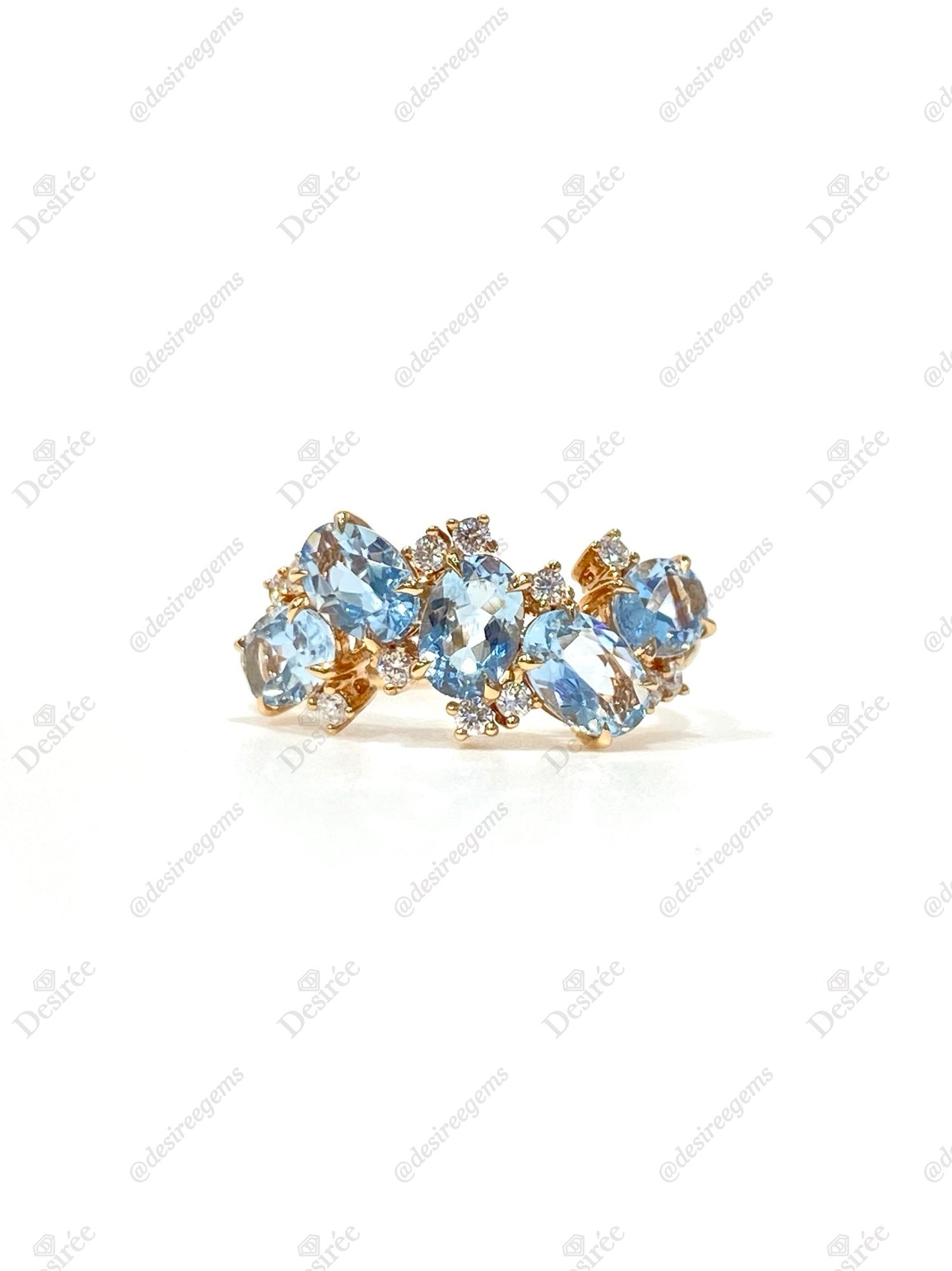 Natural Aquamarine 1.72ct Ring