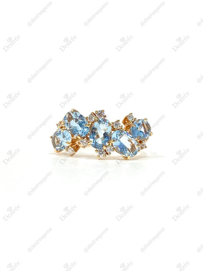 Natural Aquamarine 1.72ct Ring