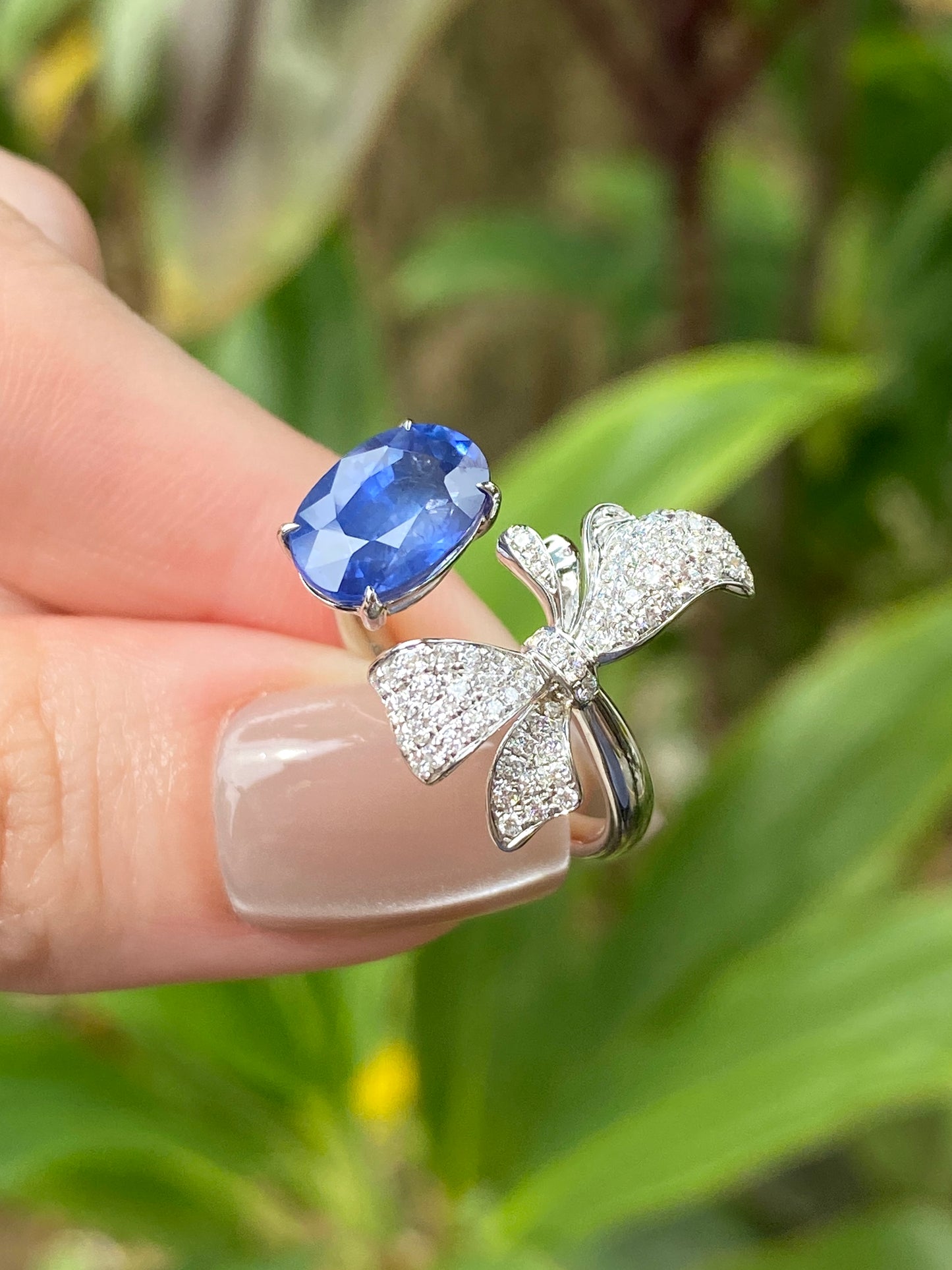 Natural Blue Sapphire 3.51ct Ring