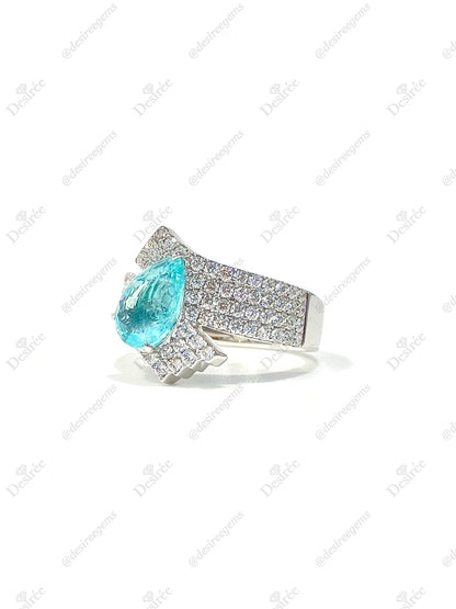Natural Paraiba Tourmaline 1.91ct Ring