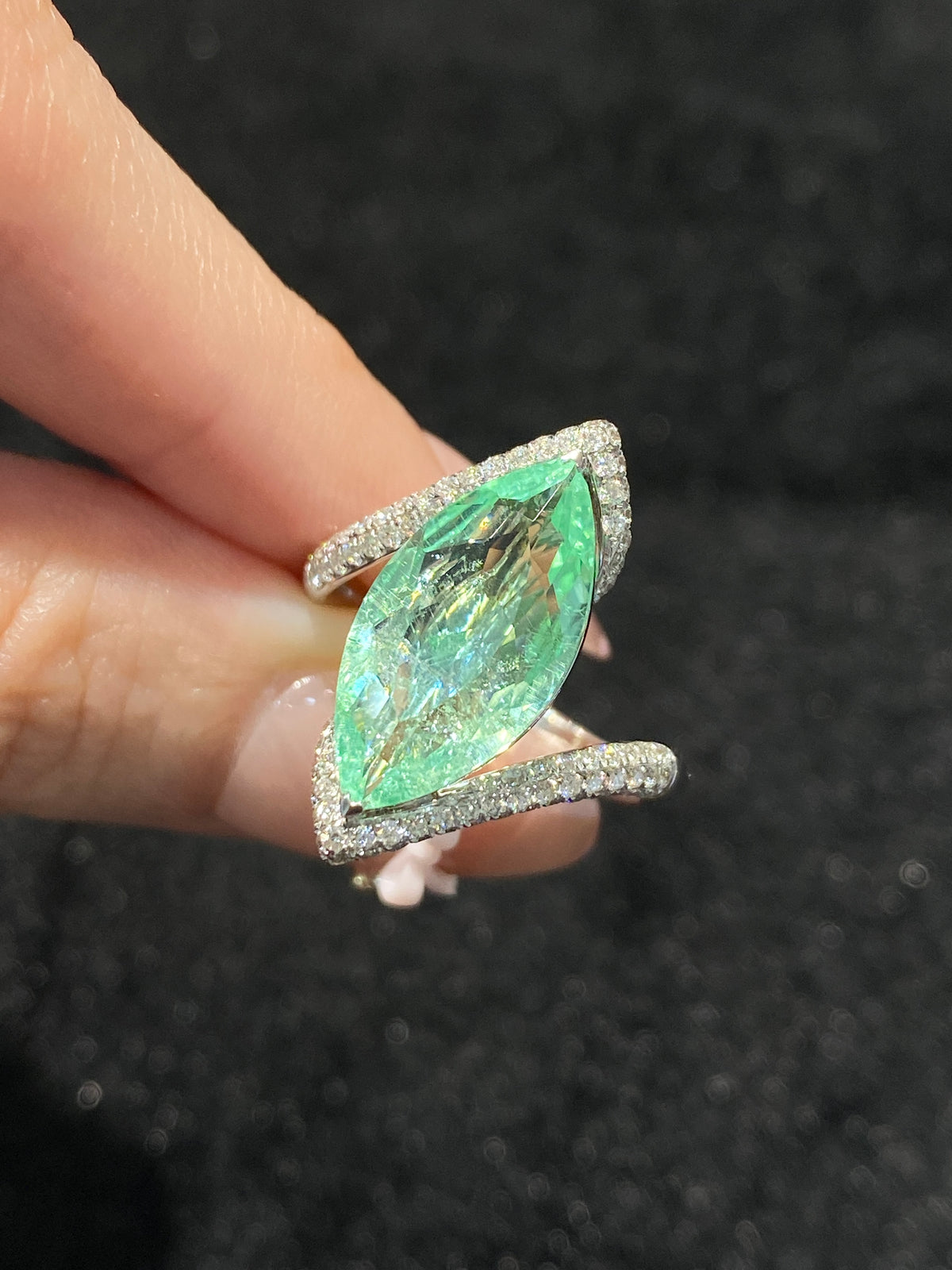 Natural Paraiba Tourmaline 3.95 Ring