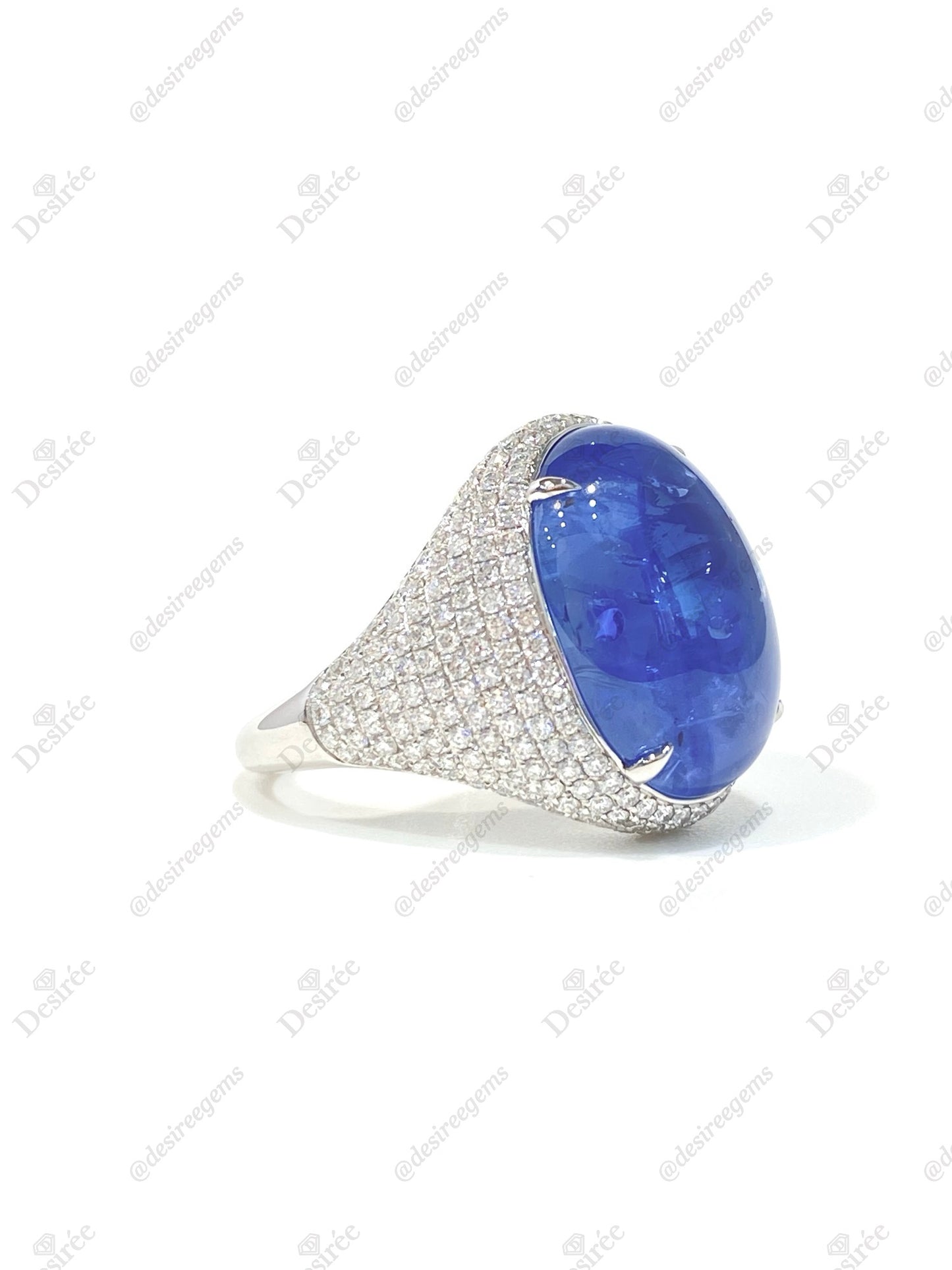 Natural Blue Sapphire 15.52ct Ring