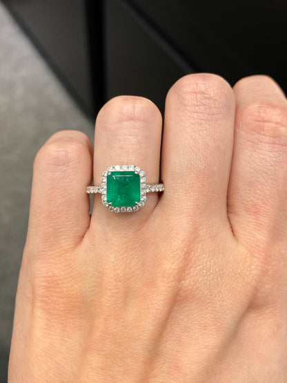Natural Emerald 1.78ct Ring