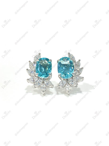 Natural Paraiba Tourmaline 3.20ct Earrings