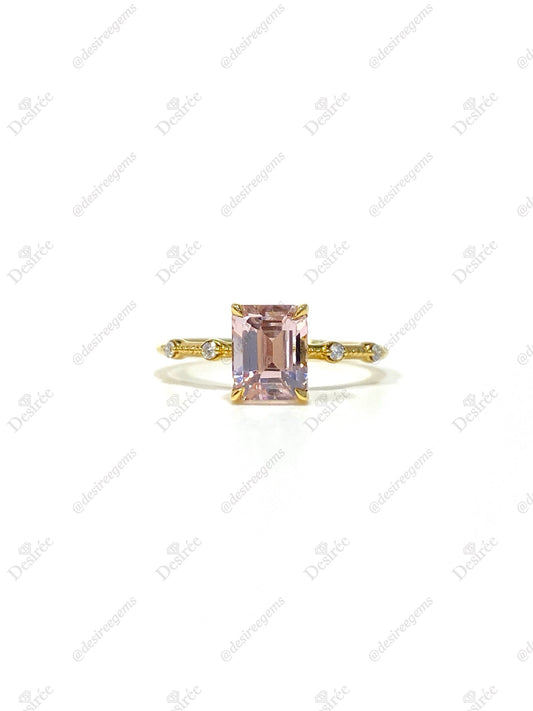 Natural Pink Tourmaline 1.42ct Ring