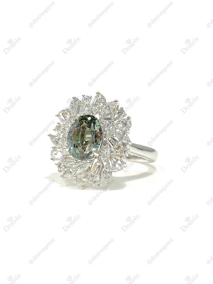 Natural Color Change Alexandrite 2.46ct Ring
