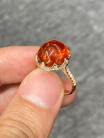 Mandarin Garnet Ring 14.77ct