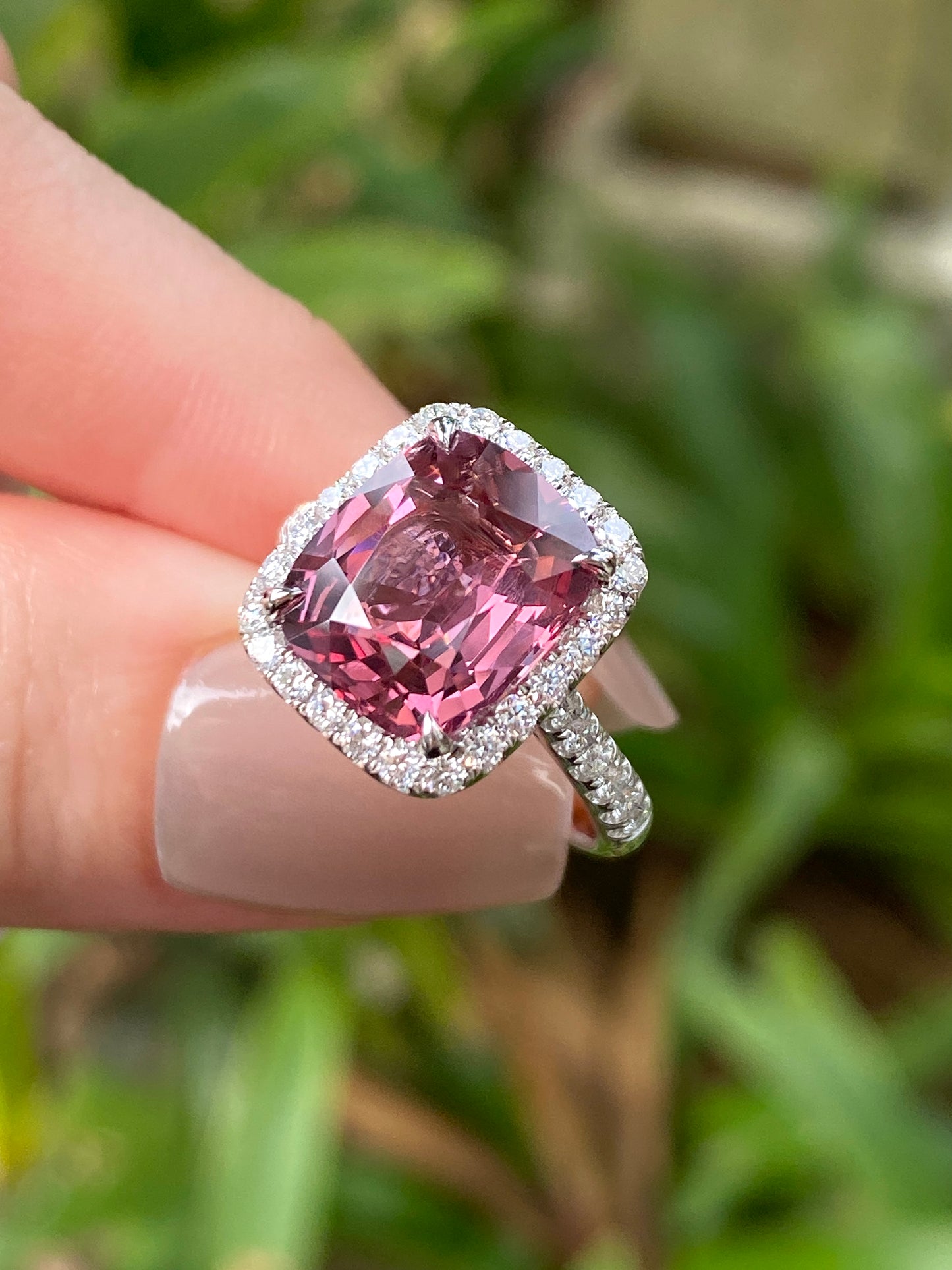 Natural Purple Spinel 4.75ct Ring