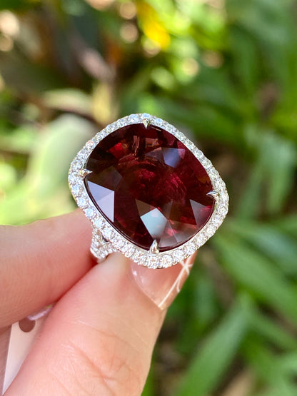 Natural Tourmaline 14.33ct Ring