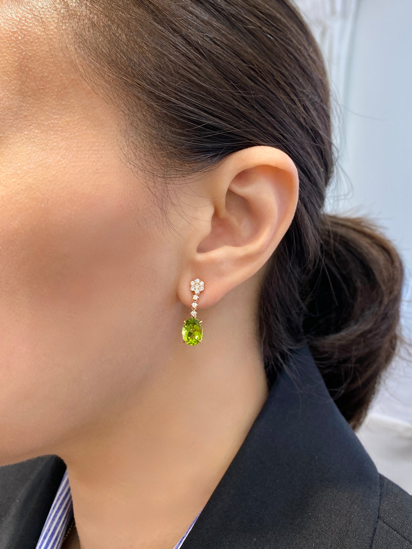 Natural Peridot 4.49ct Earrings