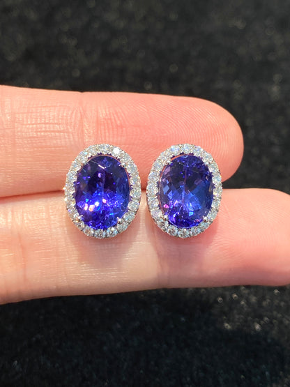Natural Tanzanites 4.94ct Earrings