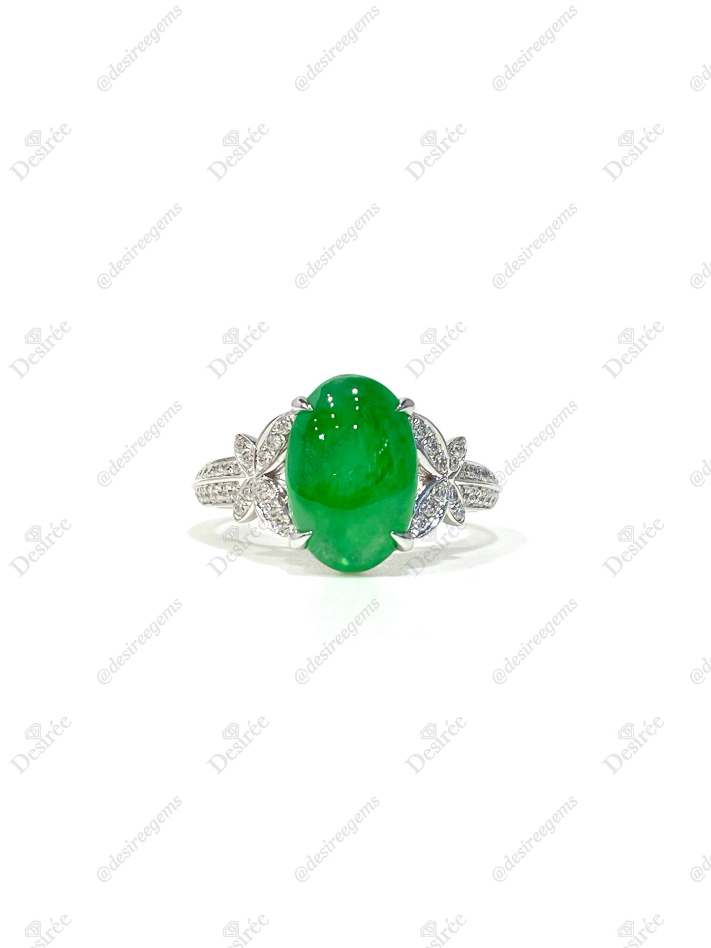 Natural Type A Jadeite Ring
