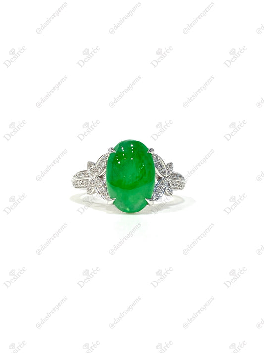 Natural Type A Jadeite Ring