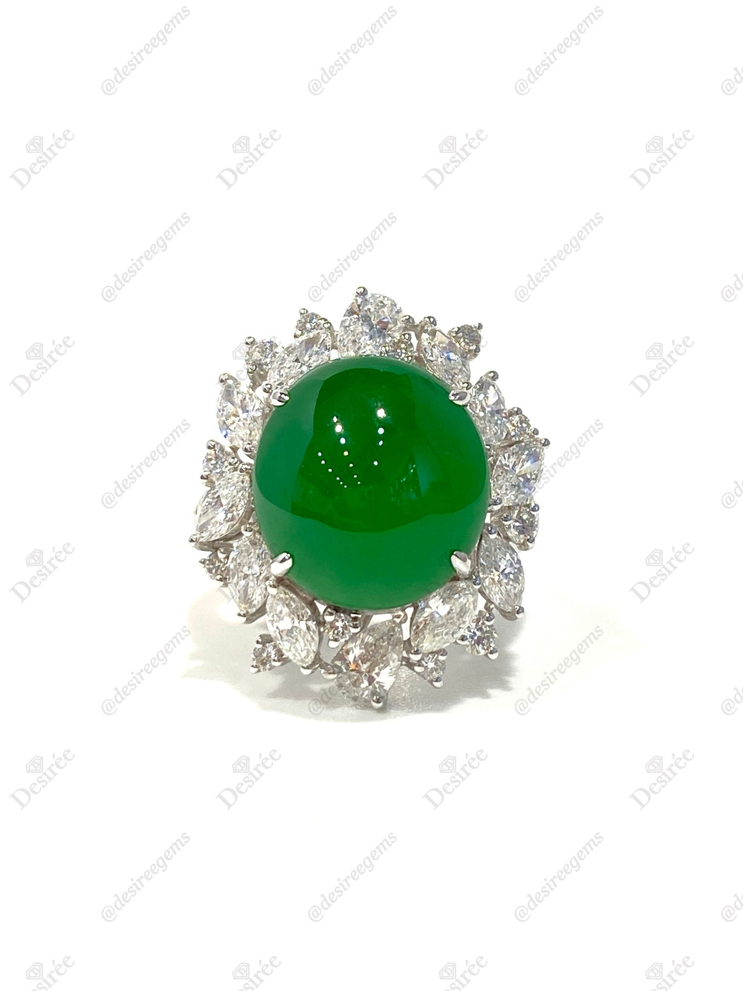 Natural Type A Jadeite Ring