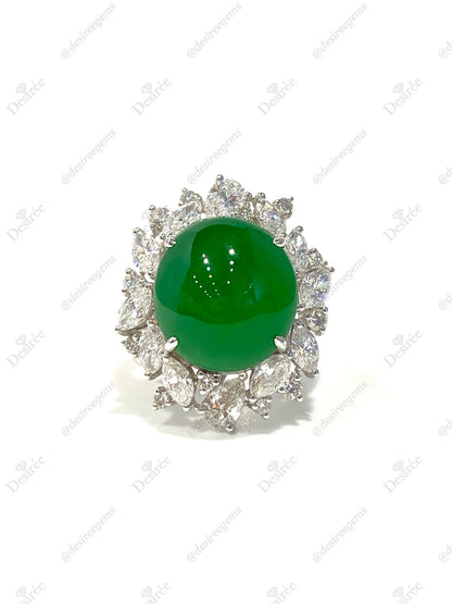 Natural Type A Jadeite Ring