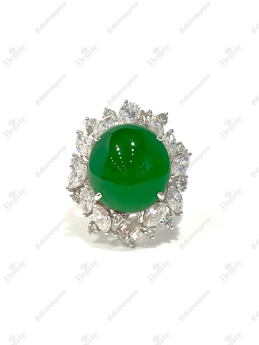 Natural Type A Jadeite Ring