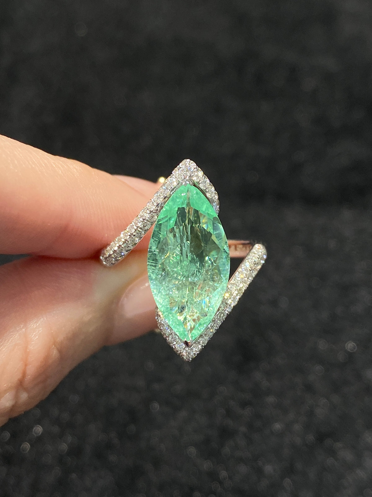 Natural Paraiba Tourmaline 3.95 Ring