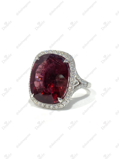 Natural Tourmaline 14.33ct Ring