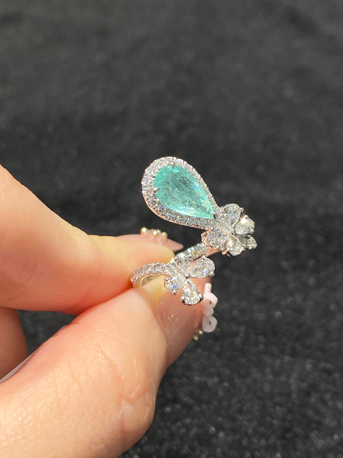 Natural Paraiba Tourmaline 1.04ct Ring