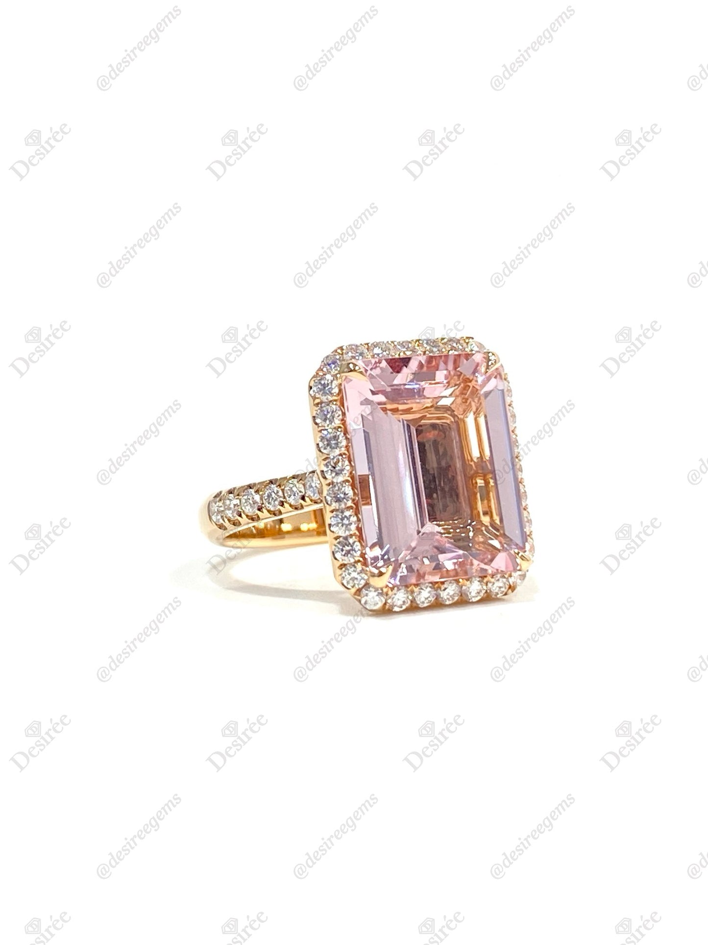 Natural Morganite 5.10ct Ring