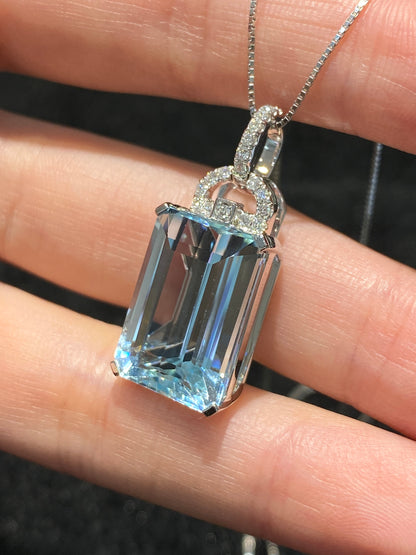 Natural Aquamarine 13.00ct Pendant