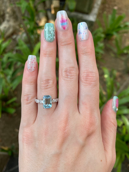 Natural Aquamarine 2.20ct Ring