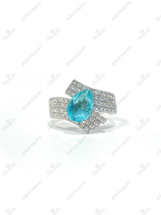 Natural Paraiba Tourmaline 1.91ct Ring