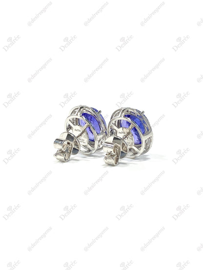 Natural Tanzanites 6.50ct Earrings