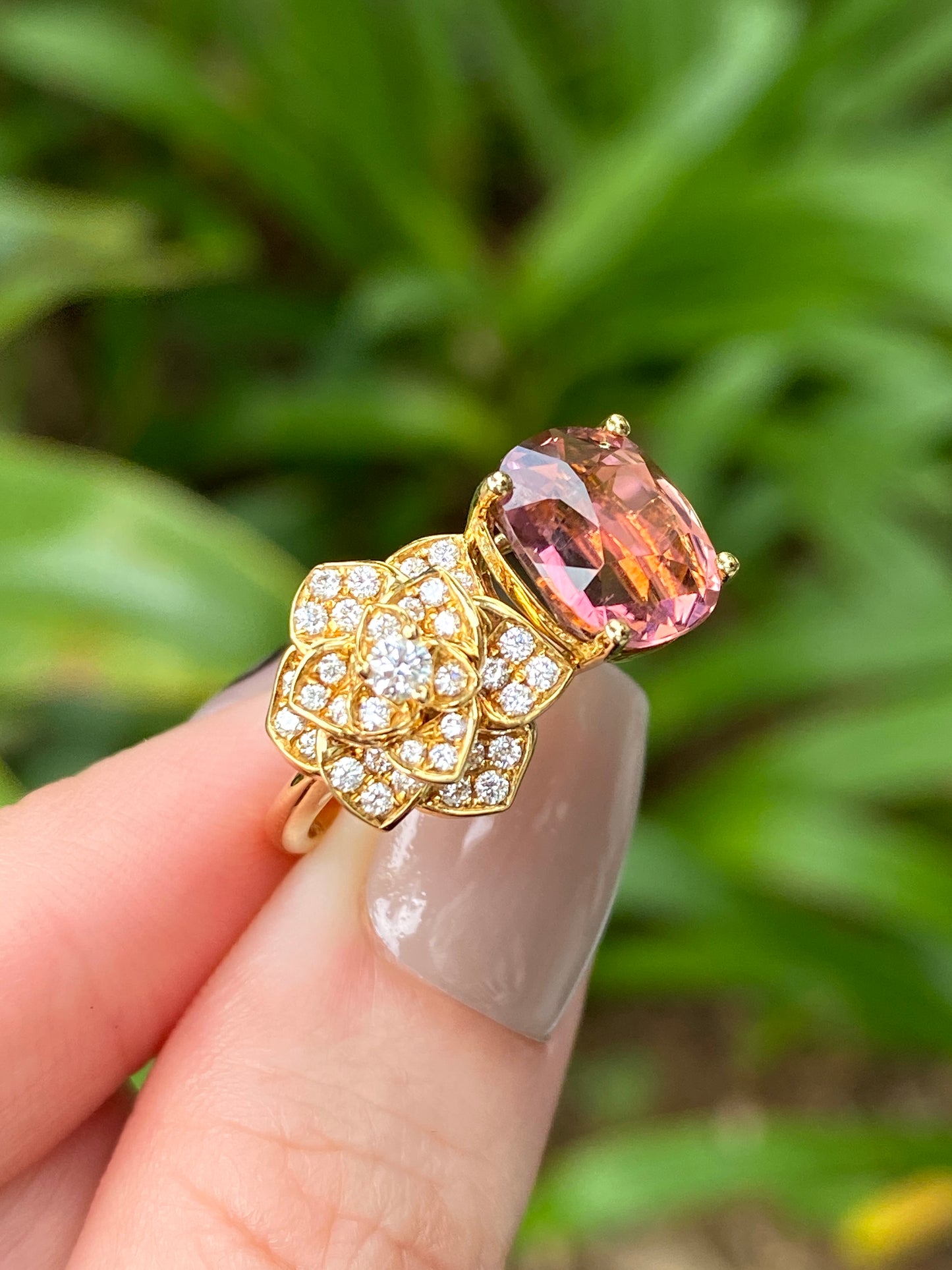 Natural Pink Tourmaline 3.56ct Ring